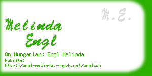 melinda engl business card
